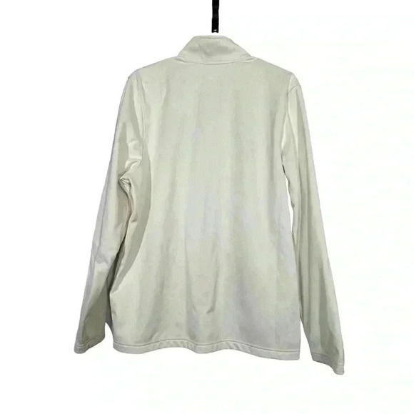 Under Armour White Full Zip Jacket Embroidered Spartan Lacrosse Zip Pockets - Picture 8 of 10